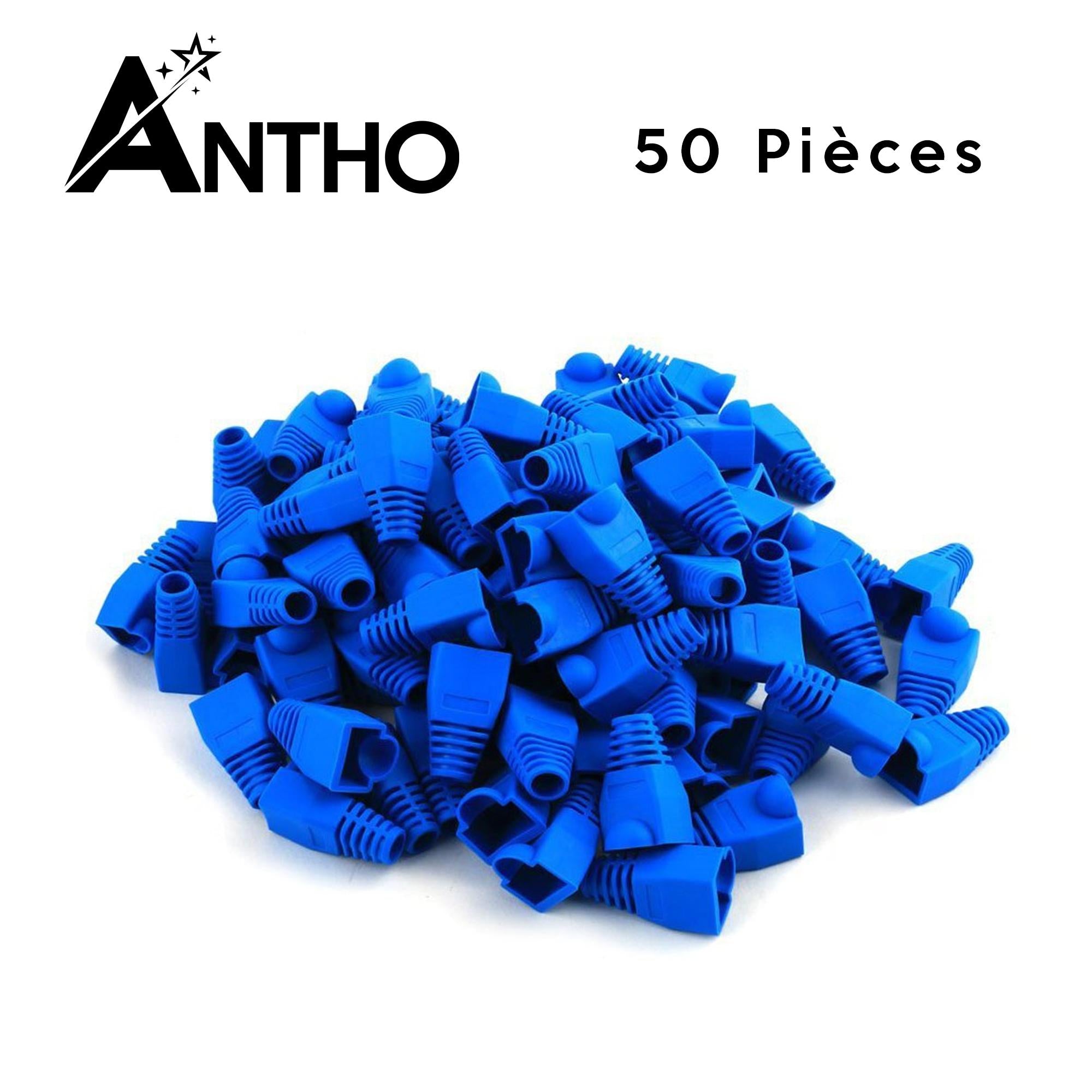 Lot De 50 Manchons RJ-45 Bleu - RJ45