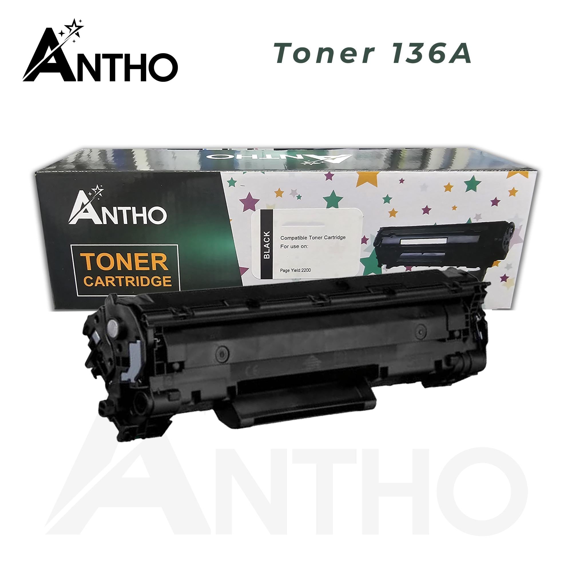 Toner compatible 136A - W1360A - Ant - Noir