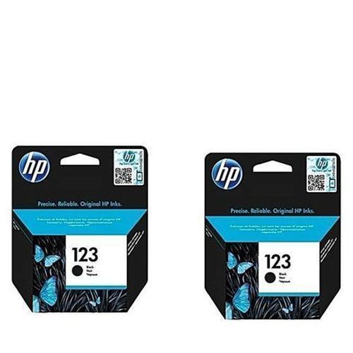 Pack De 2 Cartouches D'encres HP 123 - Noir
