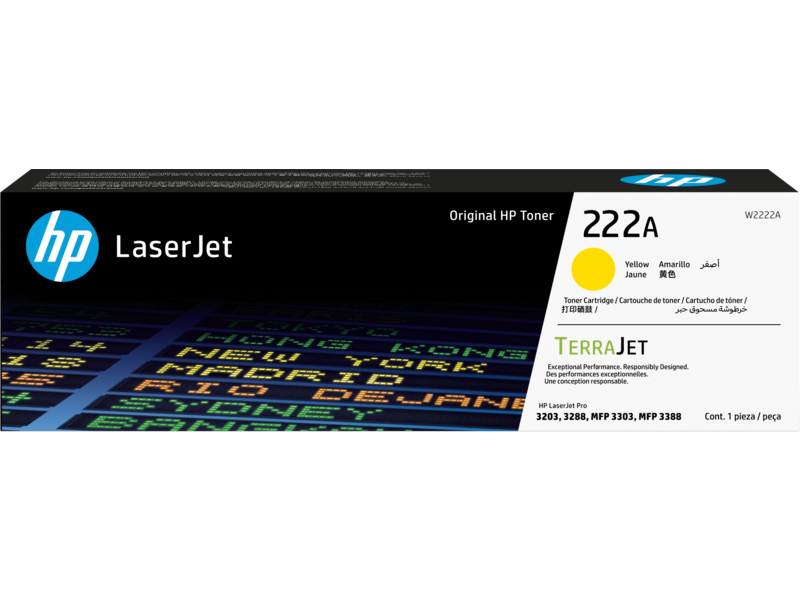 Toner Jaune LaserJet authentique 222A (W2222A) - Pour 3303FDW