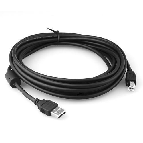 Câble USB Imprimante 5M Avec 1 Filtre IPTEC  - Noir