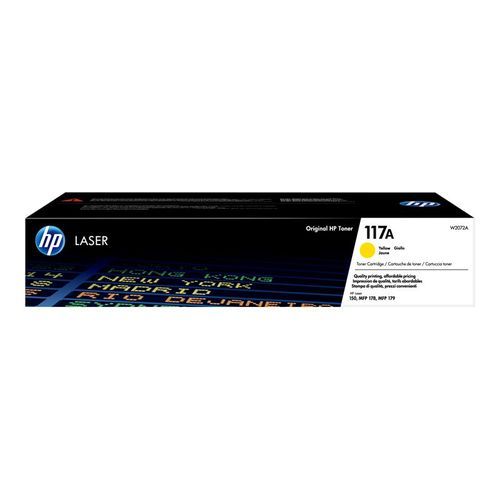 Cartouche De Toner Laser HP 117A - W2072A - 700 Pages - Yellow