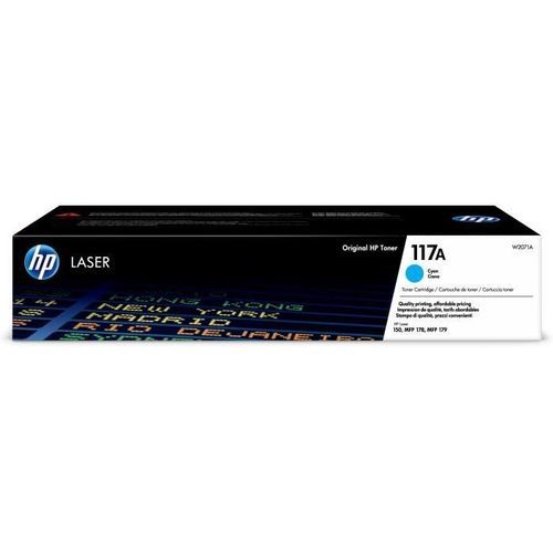 Cartouche De Toner Laser HP 117A - W2071A - 700 Pages - Cyan