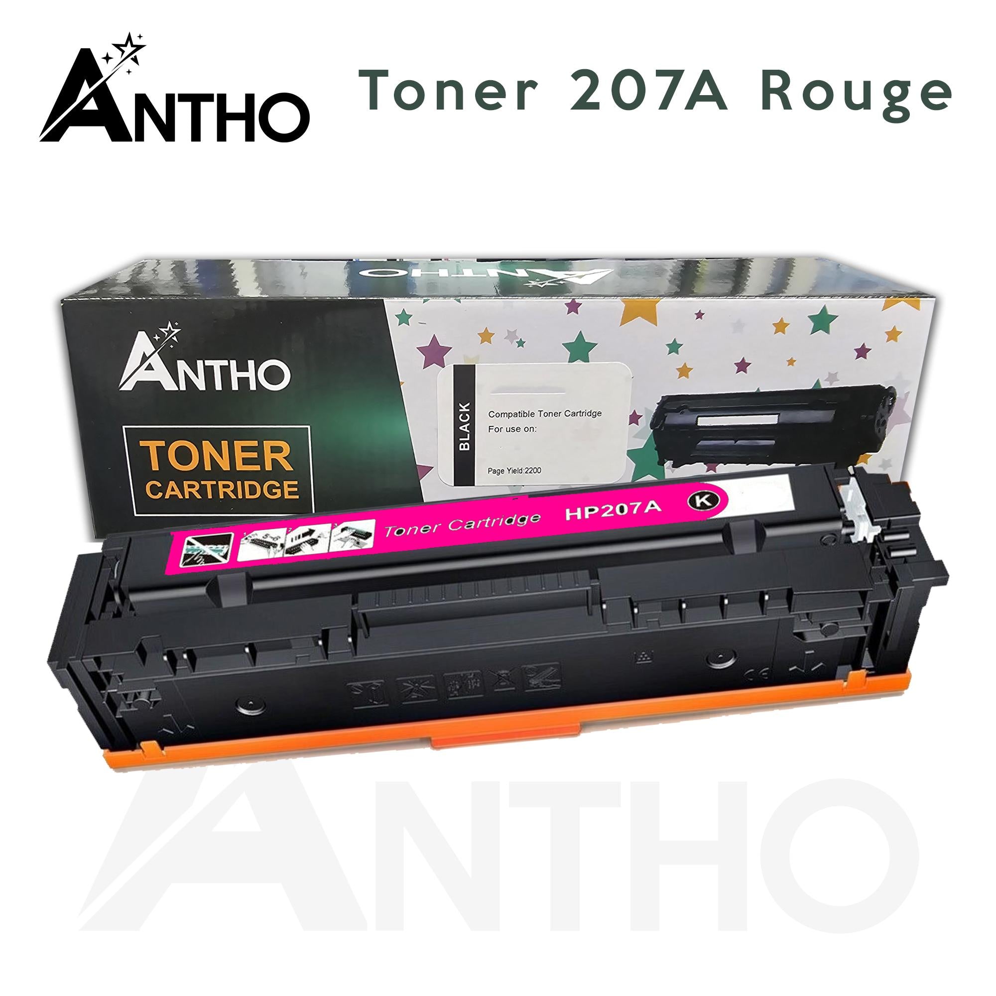 Toner compatible 207A Rouge - W2213A - Ant - Magenta