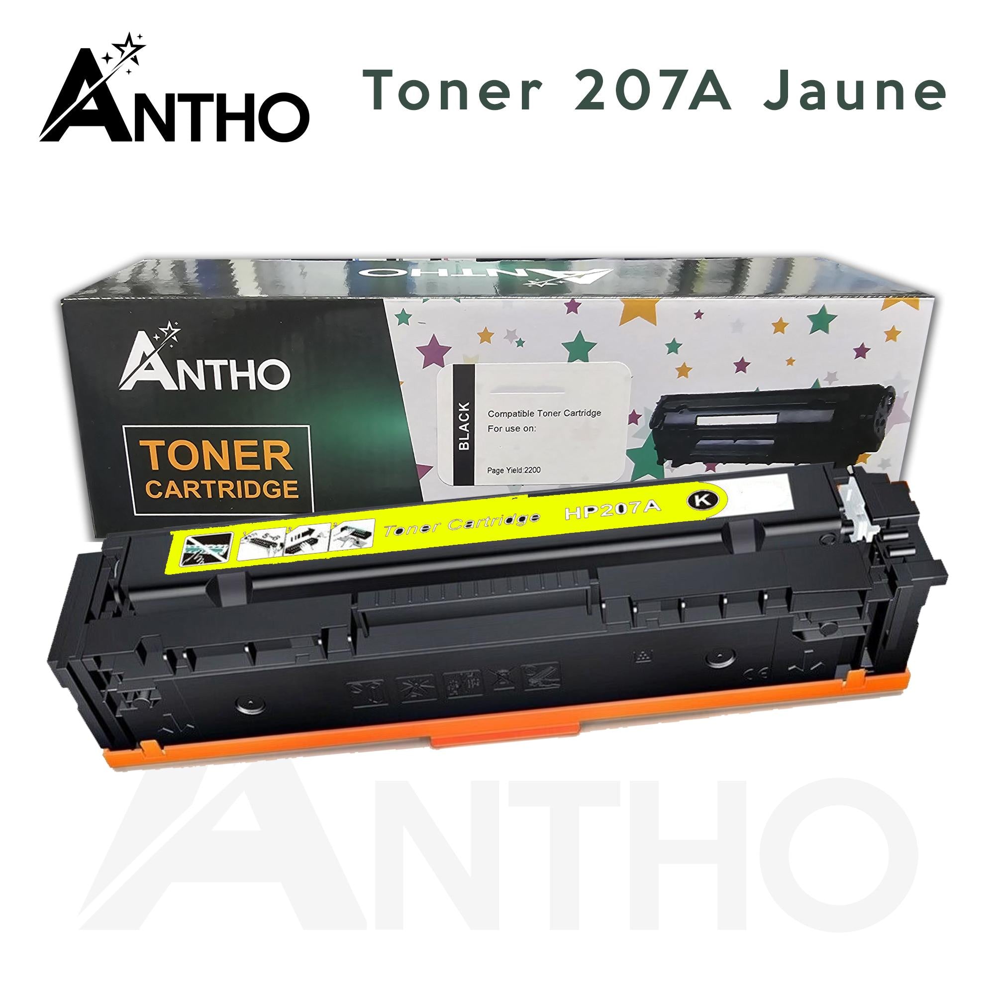 Toner compatible 207A - W2212A - Ant - Jaune