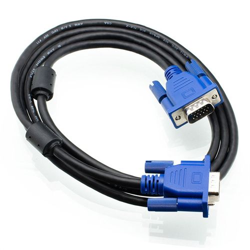 Cable VGA Male Vers Male 3m- Blanc/ Bleu