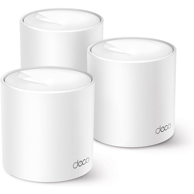 TP-Link Deco WiFi 6 Mesh AX1500Mbps Deco X1500 (3-Pack), Système WiFi 6 pour Toute la Maison, Couverture de 520m2, Installation Facile, Contrôle Parental, Compatible avec Toutes Les Box Fibre