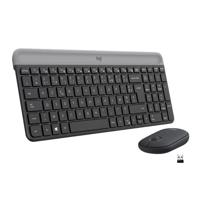 Logitech Ensemble sans fil souris + clavier (AZERTY Français) - MK470 (Graphite)