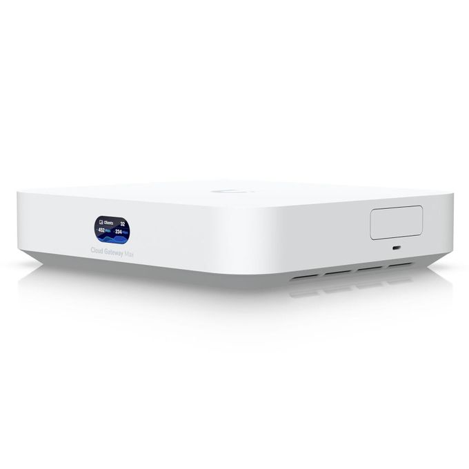 Ubiquiti Routeur Cloud Gateway Max (UCG-MAX) - Routeur Filaire avec 3 ports LAN 2.5 Gbps + 1 ports LAN/WAN 2.5 Gbps +1 port WAN 2.5 Gbps + Stockage NVR 512 Go