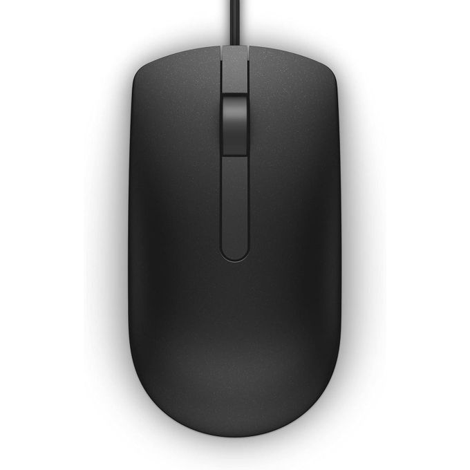 DELL Souris Filaire MS116 USB – Souris Optique 1000 DPI avec Molette – Compatible PC & Laptop – Noir