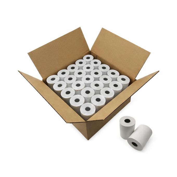 ANTHO Carton de 50 Rouleaux de Papier Bobine Thermique 80×80 mm