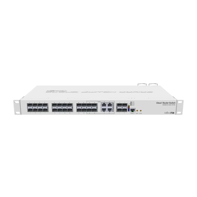 MikroTik Switch Manageable MikroTi k - CRS328-4C-20S-4S+RM – 20 Ports SFP+ 10Gb + 4 Ports Combo – Rackmount 1U