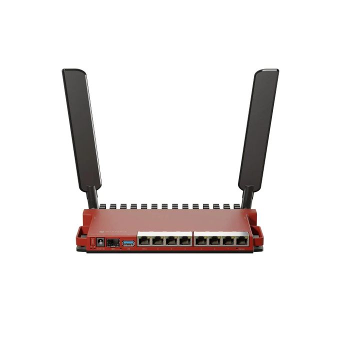 MikroTik L009UiGS-2HaxD-IN routeur Wifi Gigabit Ethernet Monobande (2,4 GHz) Rouge - Wifi 6 - Mikroti k