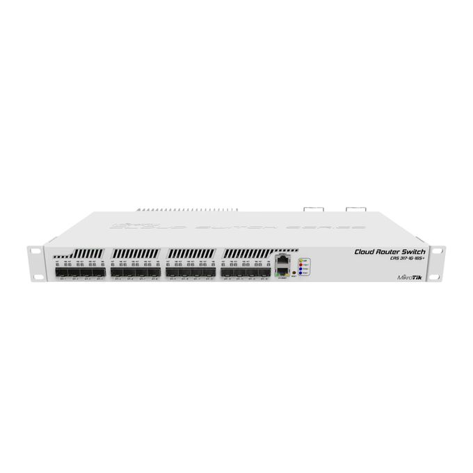 MikroTik Switch MikroTi k - CRS317-1G-16S+RM – Smart Cloud Switch - 16 Ports SFP+ 10G + 1 Port Gigabit - Rack 1U