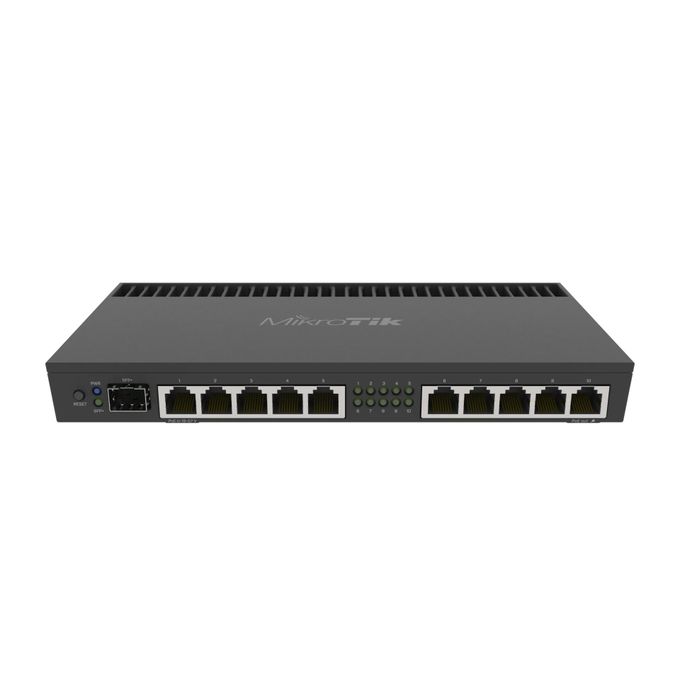 MikroTik Mikroti k RB4011IGS+RM Routeur Gigabit Ethernet - ARM - POE - Quad-core CPU - ROS V7 - SFP - SFP+ - Rackable