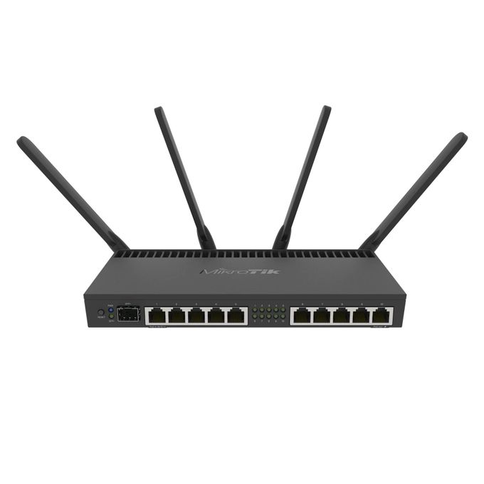MikroTik MikroTi k RB4011iGS+5HacQ2HnD-IN Wifi Routeur, Dual-band 2.4 - 5GHz - 10x Gigabit Ethernet, PoE, RouterOS