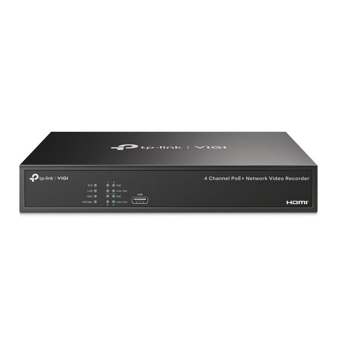 TP-Link NVR Enregistreur vidéo réseau PoE+ 4 canaux VIGI - NVR1004H-4P - Onvif - POE - TPlink