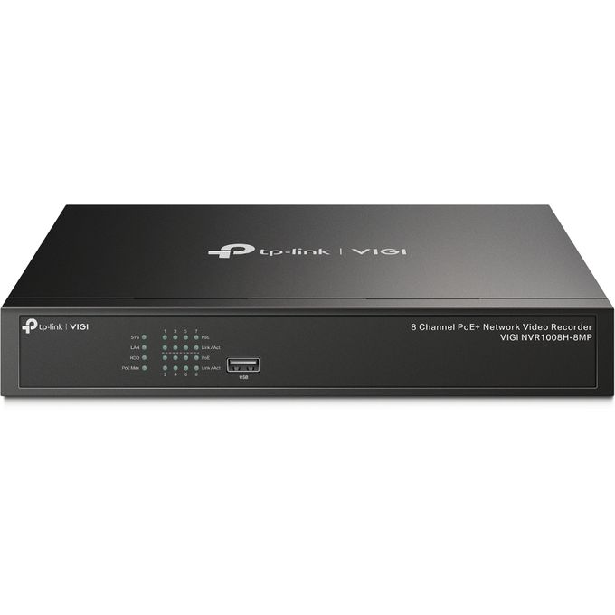 TP-Link NVR Enregistreur vidéo réseau PoE+ 8 canaux VIGI - TPlink - Onvif - 4K - Ultra HD- POE