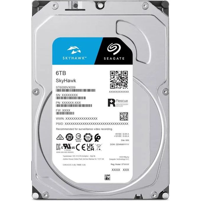SEAGATE Disque dur interne - SkyHawk ST6000VX009 - 6 To - 6TB - SATA 6Gb/s - 3.5 pouces