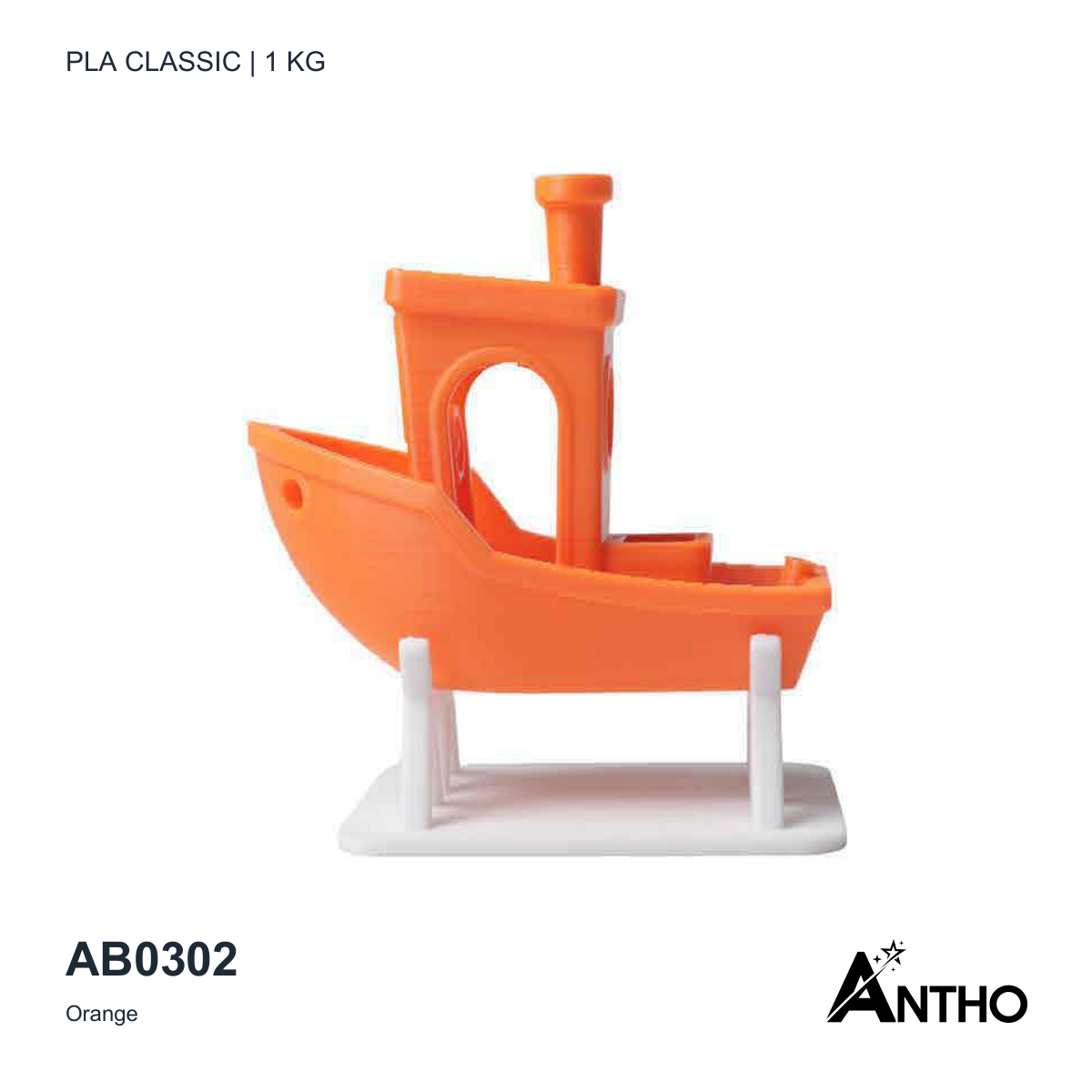 Filament ANTHO PLA Classic 1 kg - Orange - AB0302