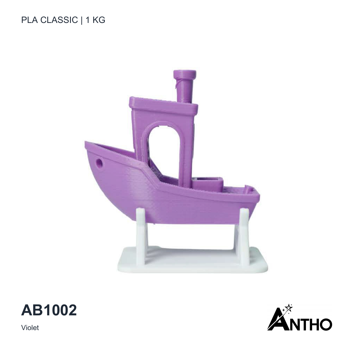 Filament ANTHO PLA Classic 1 kg - Violet - AB1002