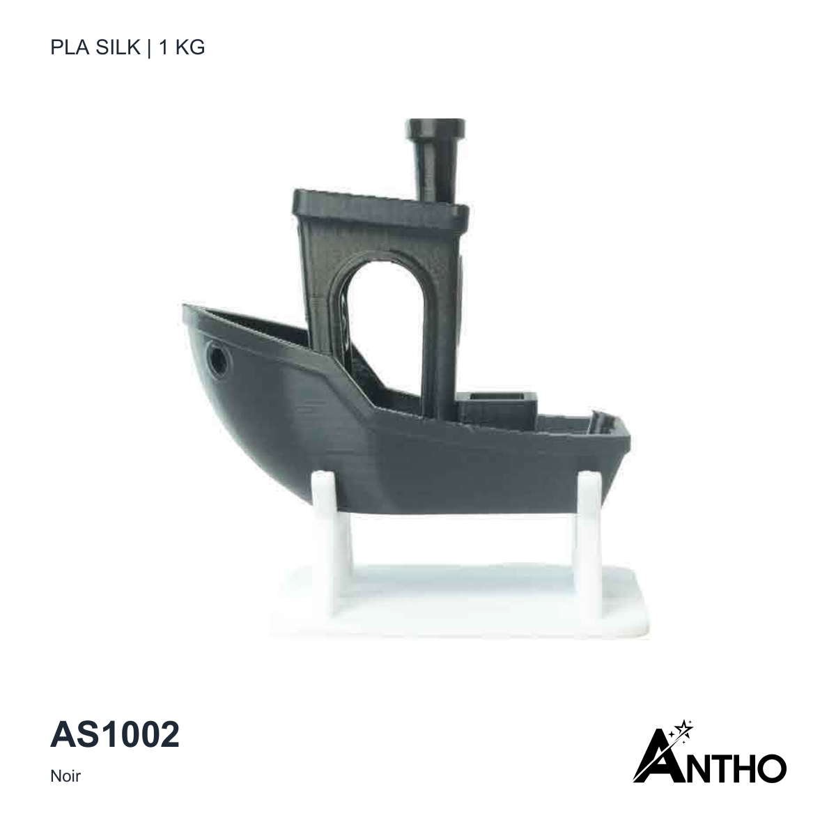 Filament ANTHO PLA Silk 1 kg - Noir - AS1002