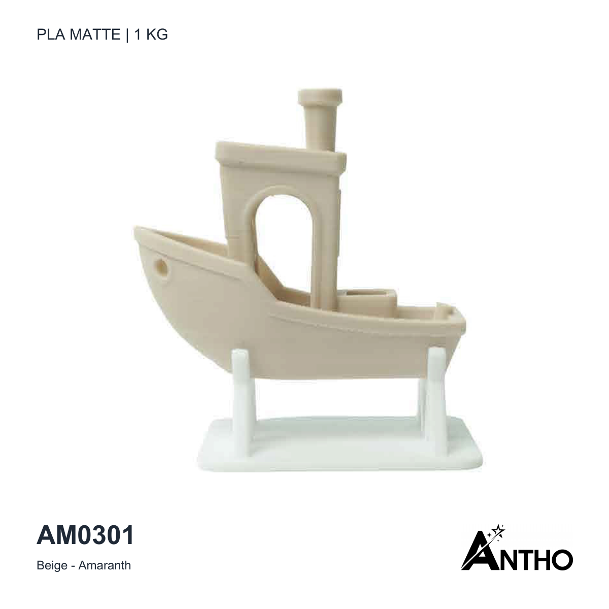 Filament ANTHO PLA Matte 1 kg - Beige - Amaranth - AM0301