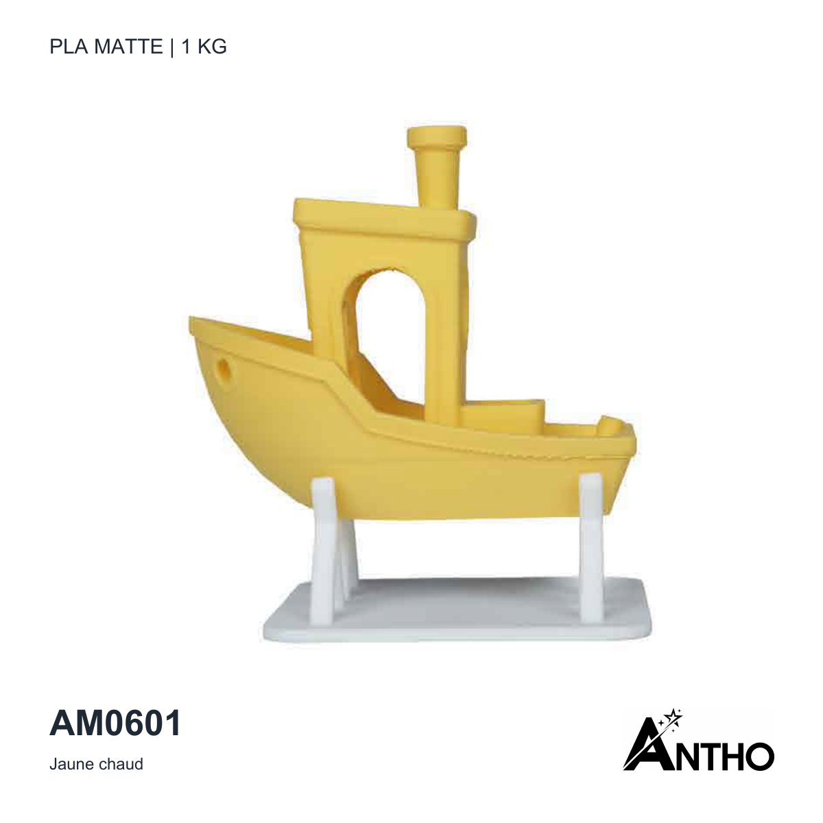 Filament ANTHO PLA Matte 1 kg - Jaune chaud - AM0601