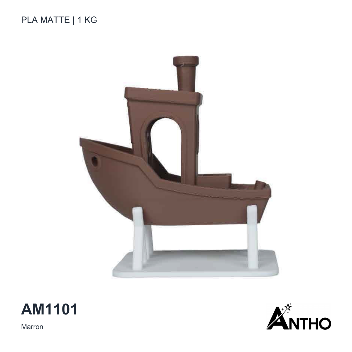 Filament ANTHO PLA Matte 1 kg - Marron - AM1101