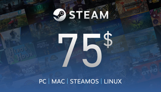 Steam Gift Card 75$ (Steam)