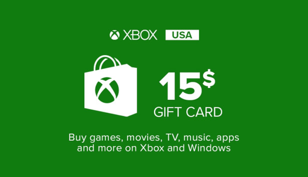 Carte cadeau XBOX Live 15$ (Microsoft Store)