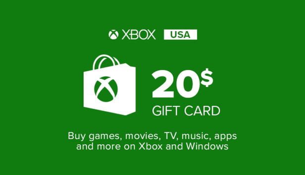 Carte cadeau XBOX Live 20$ (Microsoft Store)