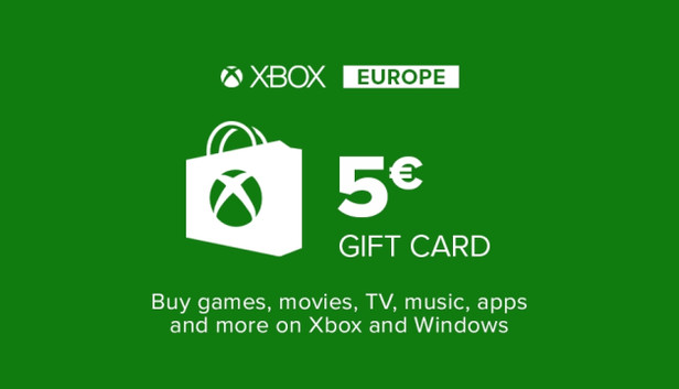 Carte cadeau XBOX Live  5€ (Microsoft Store)