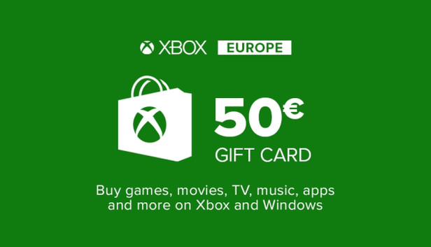 Carte cadeau XBOX Live 50€ (Microsoft Store)