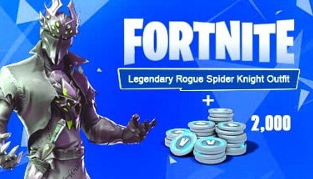 Fortnite Legendary Rogue Spider Knight Outfit + 2000 V-Bucks - XBOX One
