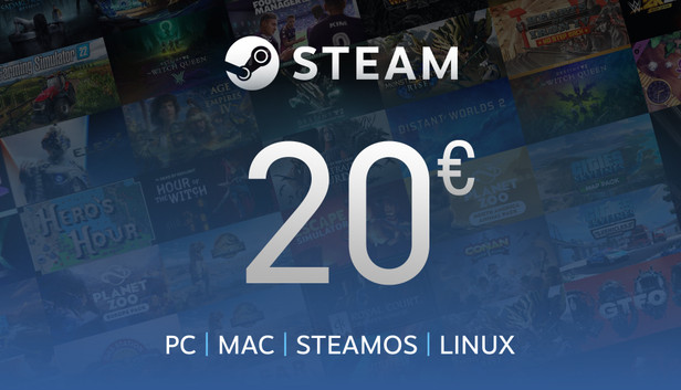 Steam Gift Card 20€ (Steam)