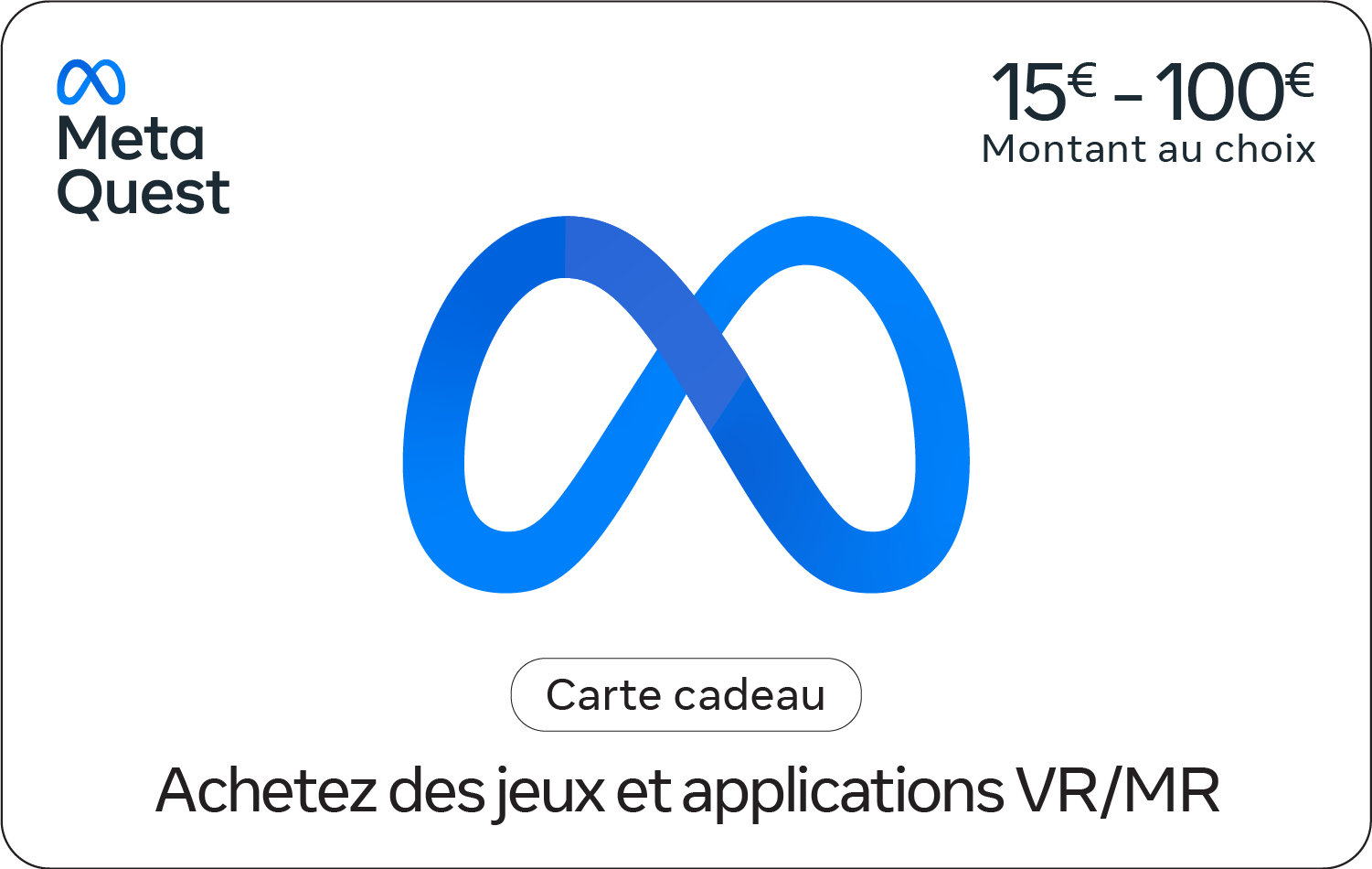 Carte cadeau Meta Quest Variable