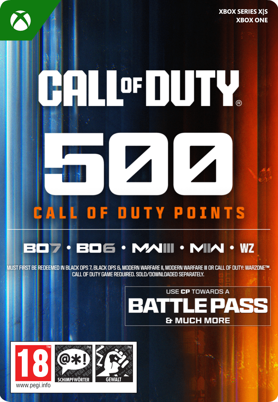 500 POINTS CALL OF DUTY