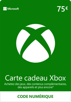 Carte Xbox 75 euros