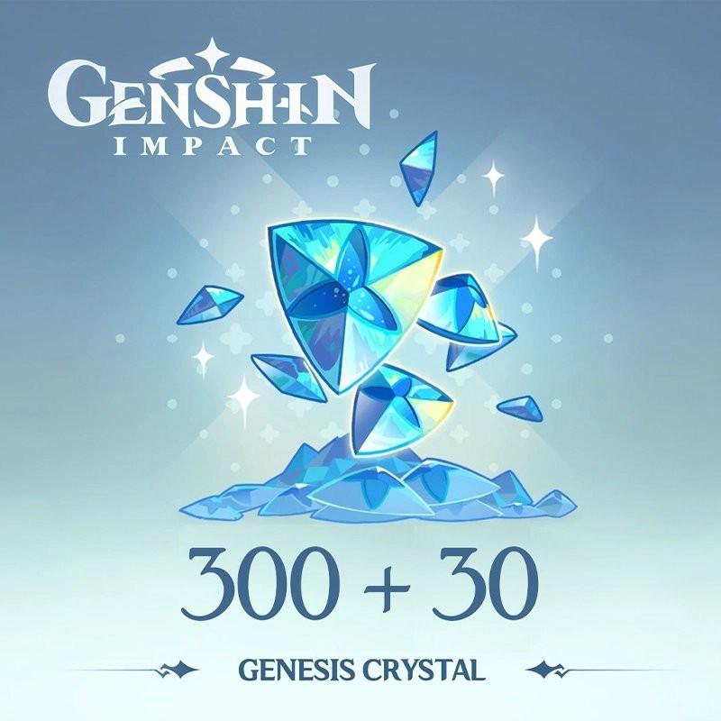 Genshin Impact 300 + 30 Genesis Crystals