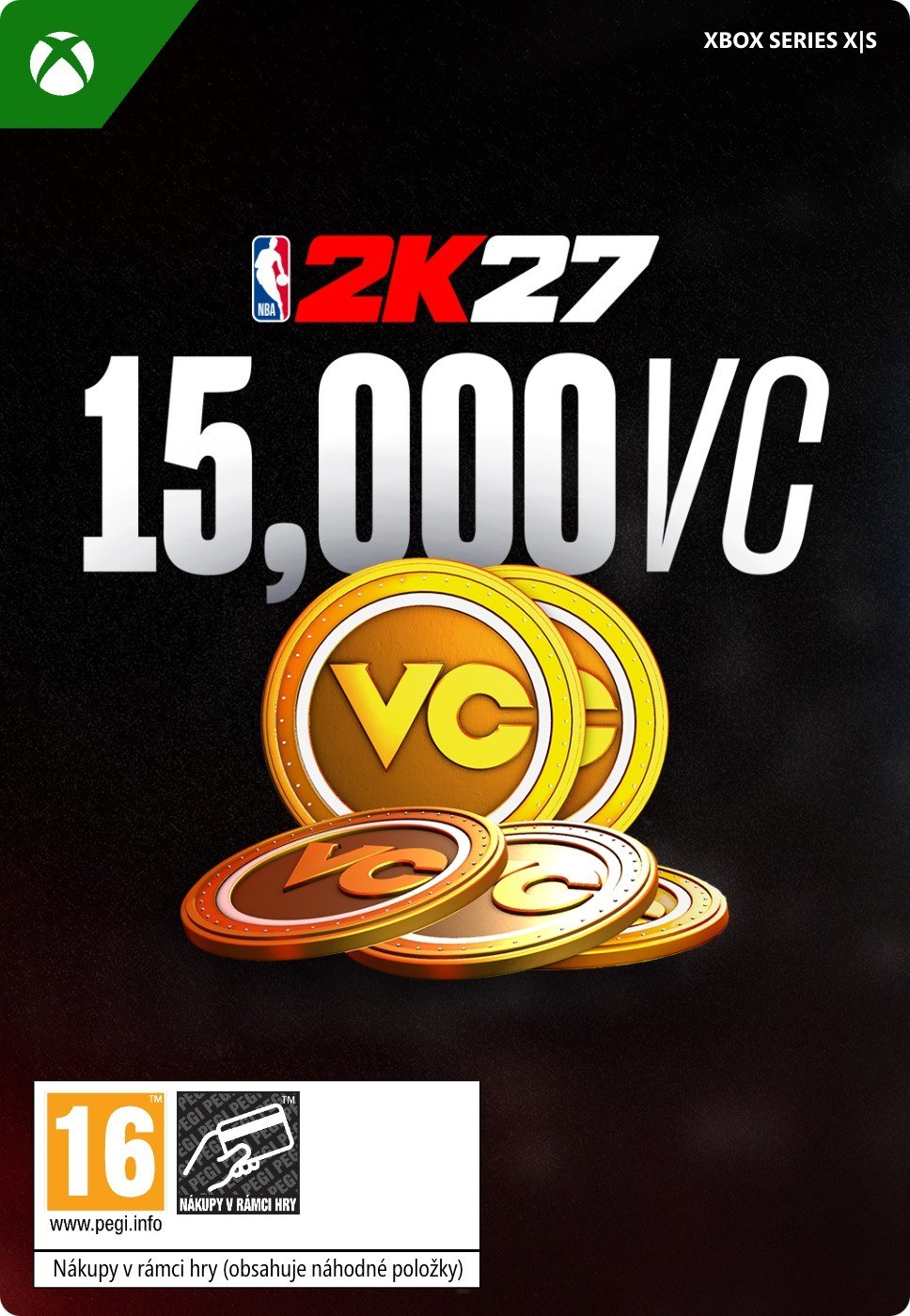Pack de 15 000 VC (Monnaie virtuelle) NBA 2K27