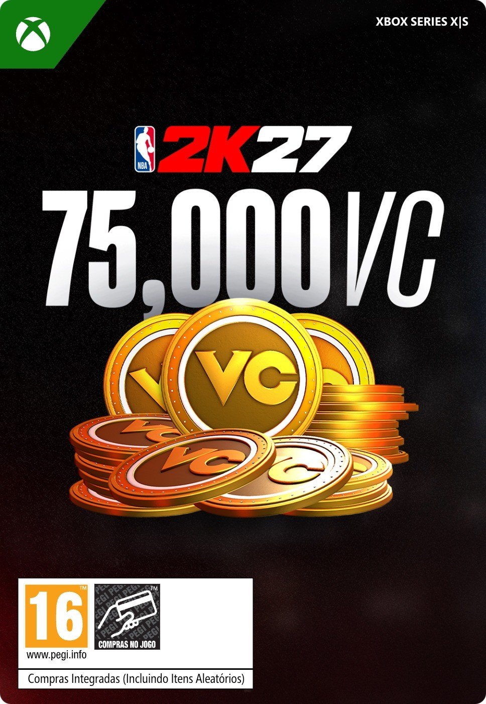 Pack de 75 000 VC (Monnaie virtuelle) NBA 2K27