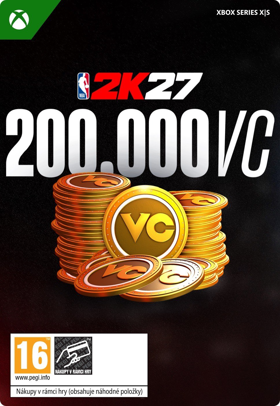 Pack de 200 000 VC (Monnaie virtuelle) NBA 2K27