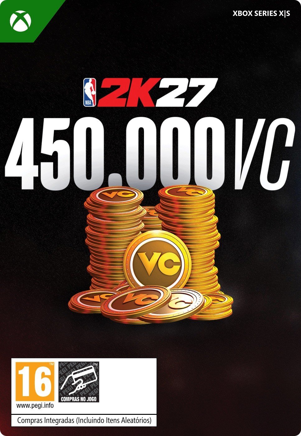 Pack de 450 000 VC (Monnaie virtuelle) NBA 2K27