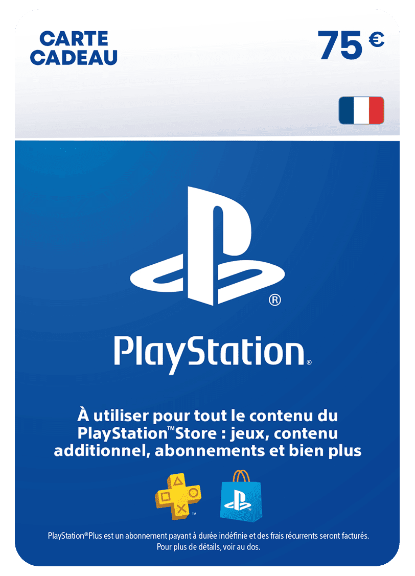 Carte PlayStation Store 75 euros