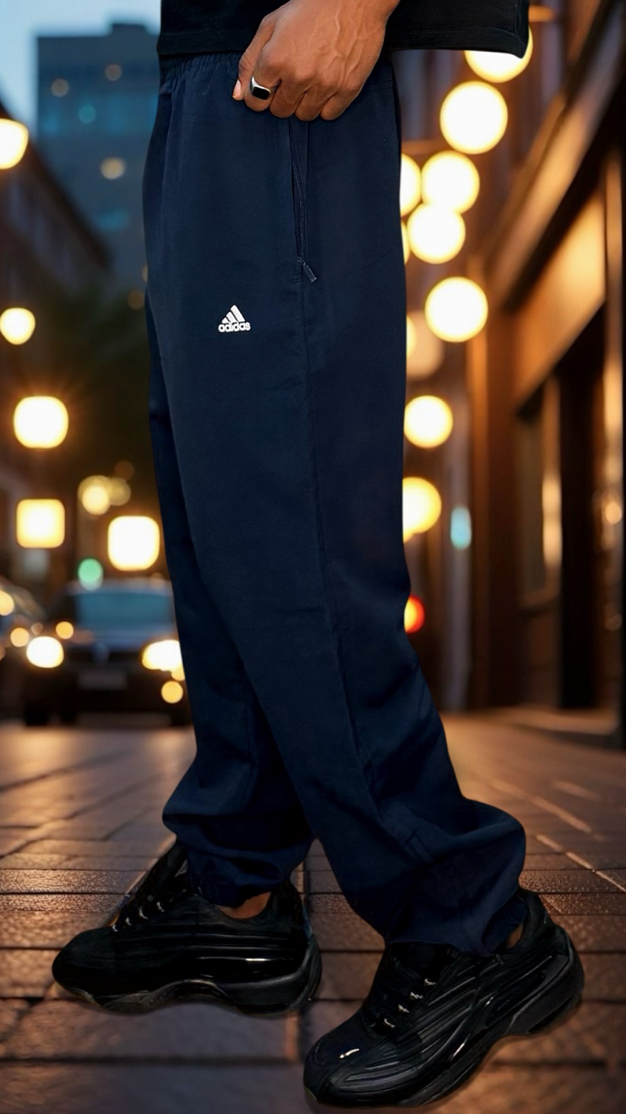 Pantalon jogging bleu Adidas