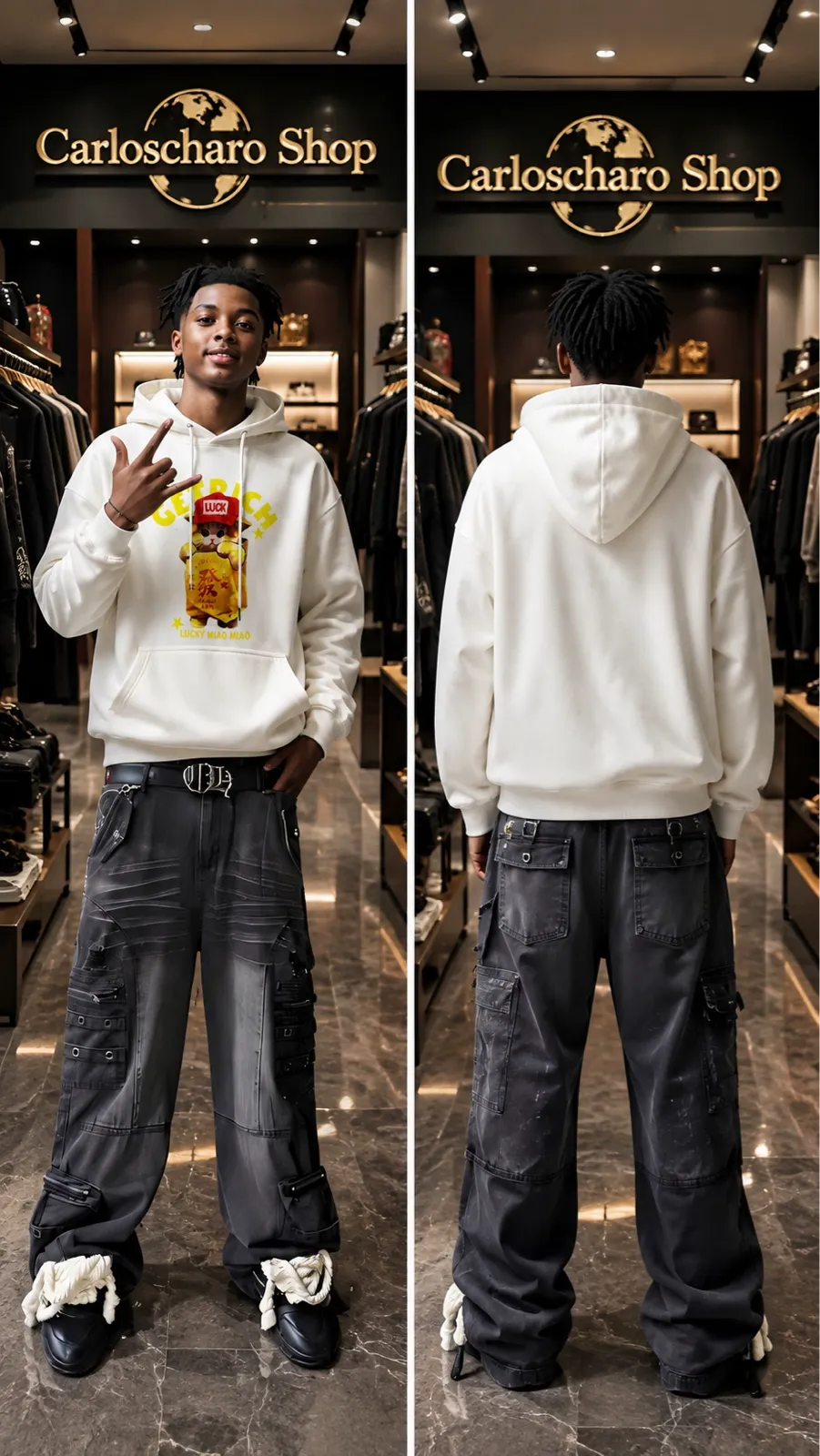 Pull-over blanc