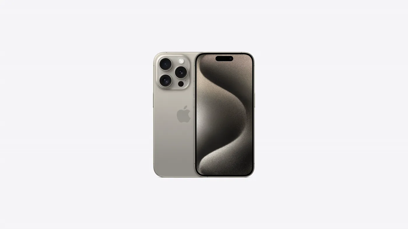 iPhone 15 Pro — Titane Naturel 256 Go