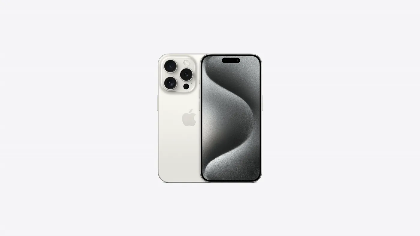 iPhone 15 Pro — Titane Blanc 256 Go